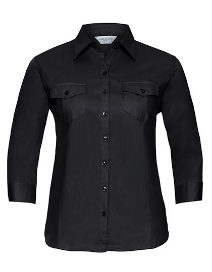 Ladies´ Roll 3/4 Sleeve Fitted Twill Shirt