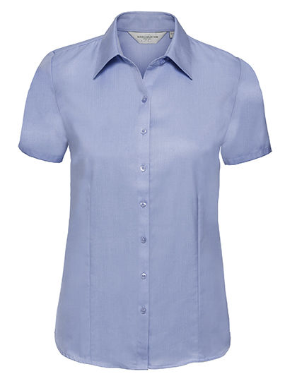Ladies´ Short Sleeve Tailored Herringbone Shirt