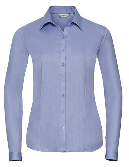Ladies´ Long Sleeve Tailored Herringbone Shirt