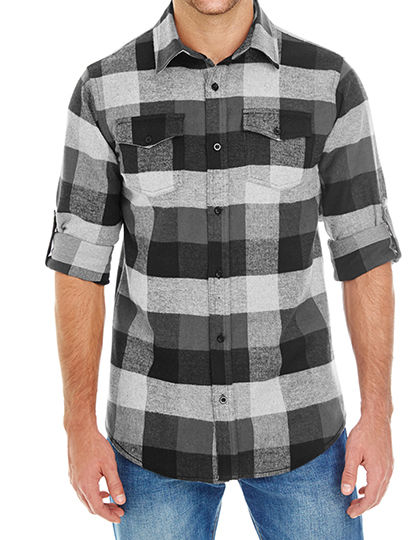 Woven Plaid Flannel Shirt