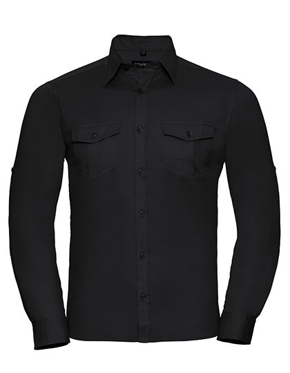 Men´s Roll Long Sleeve Fitted Twill Shirt
